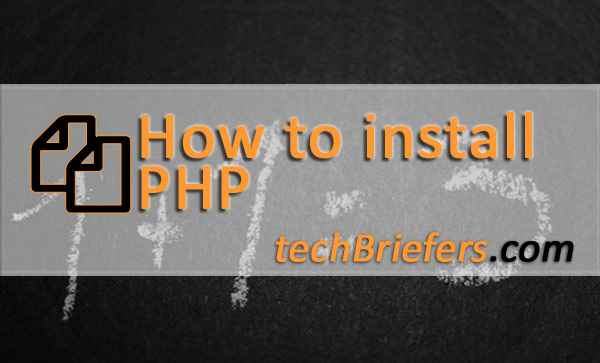 how to install php