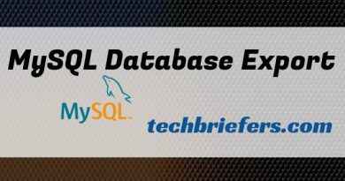 Export MySQL database using batch file Export MySQL database from command line - techbriefers.com