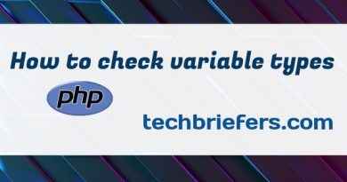 How to check variable types in PHP How to check variable types in PHP - techbriefers.com