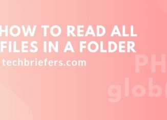 Read Files and Directories in a Folder with PHP Glob How to read all files in a folder | PHP glob | Techbriefers