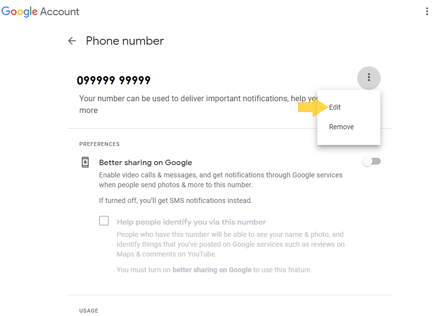 How to get google number on iphone