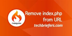 How to remove index.php from CodeIgniter URL in steps