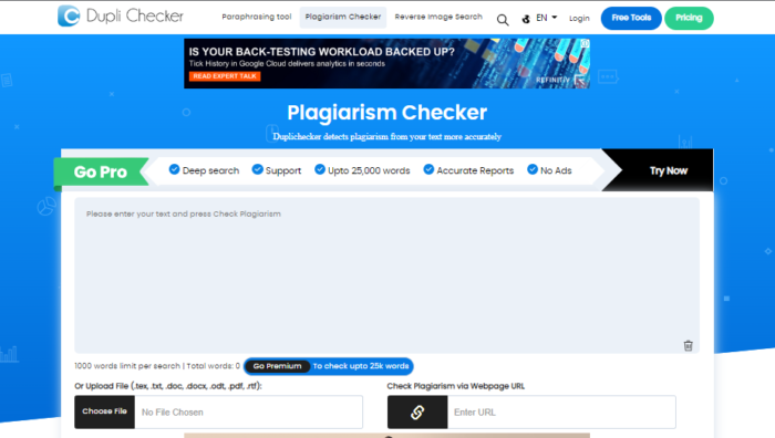 How to check plagiarism online with DupliChecker