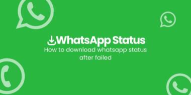 How To Download WhatsApp Status When Failed