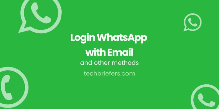 Login WhatsApp with Email